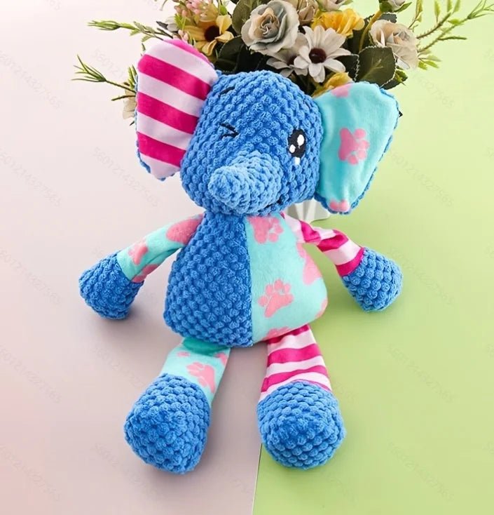 Pet Plush Toy Cat Dog Puzzle Toy Cute Animals Bite Resistant Interactive Squeaky Pet Dog Teeth Cleaning Chew Toy Pet Supplies - Kenner House Emporium