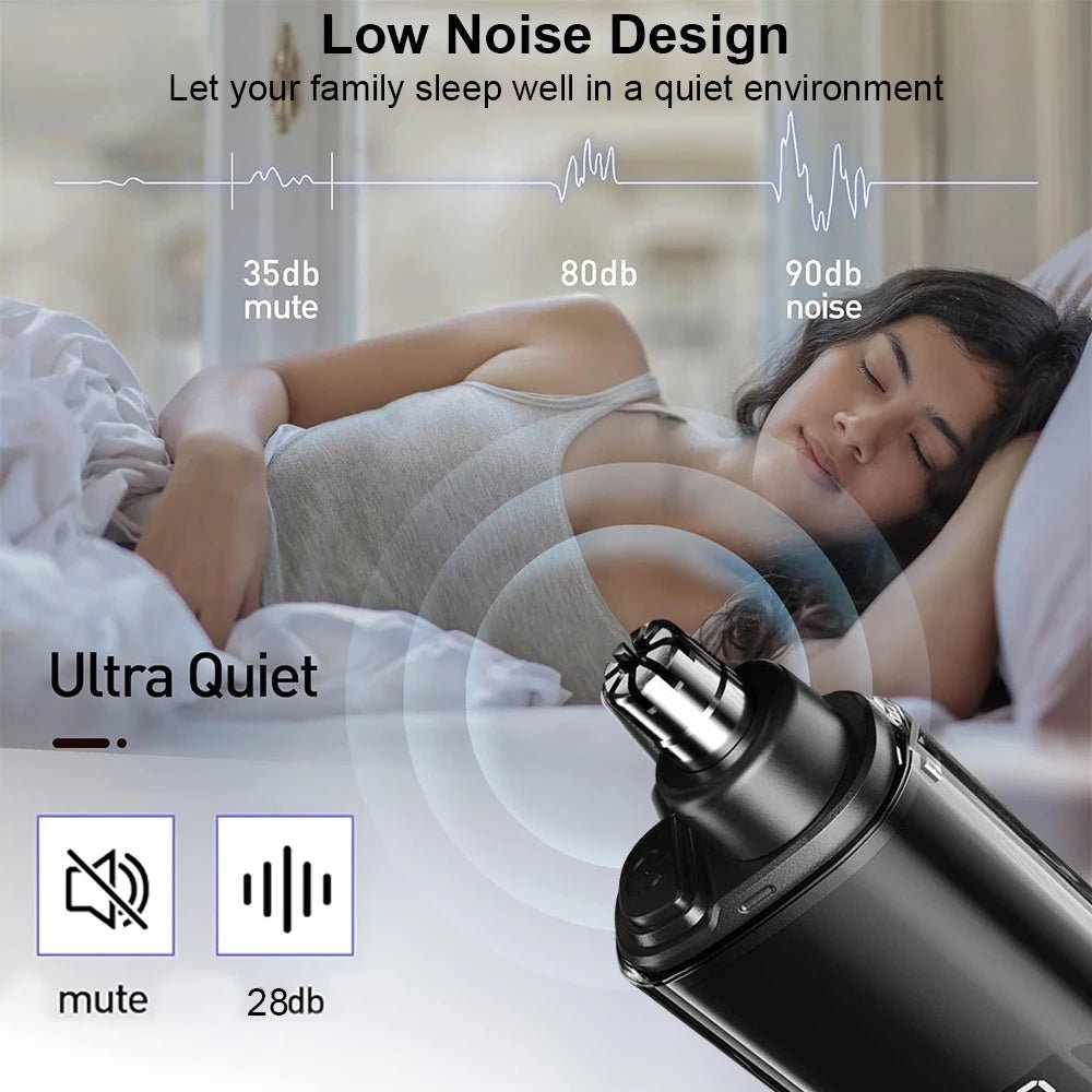 Nose Hair Trimmer Rechargeable Electric Nose Hair Remover Men Eyebrow Hair Shaving Razor Mini Pocket Portable Nose Hair Clipper - Kenner House Emporium