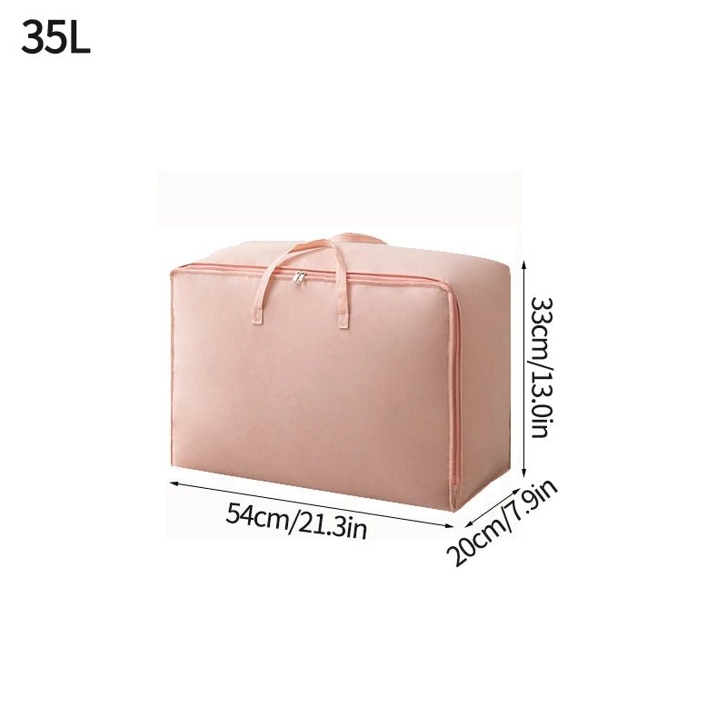 Large Capacity Clothes Storage Bag Waterproof Cabinet Wardrobe Organizer Quilt Pillow Blanket Organizer Dustproof Bedding Storag - Kenner House Emporium
