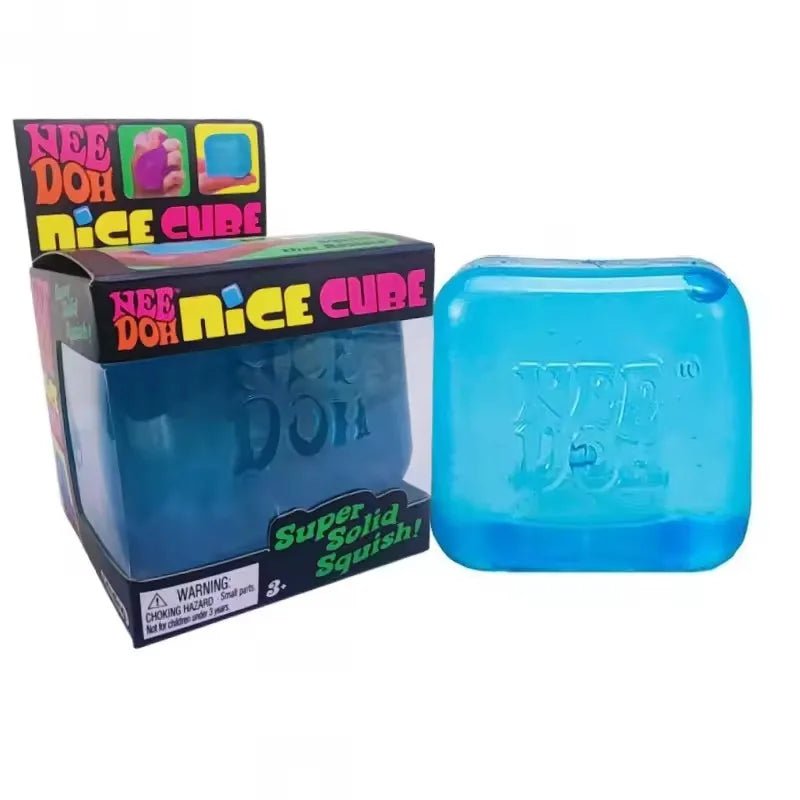 Squishy toys Nee Doh Jellyfish & Cube Squish Toy, Soft Jelly Squeeze Stress Relief Fidget Toy, Sensory NeeDoh for Kids & Adults - Kenner House Emporium