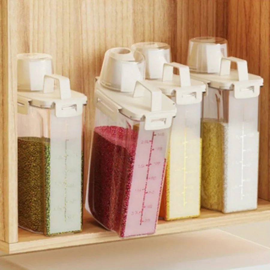2.5L Covered Moisture - proof Sealed Storage Container - Used for Grain, Nut, Flour, Rice Food Storage Boxes - Kenner House Emporium