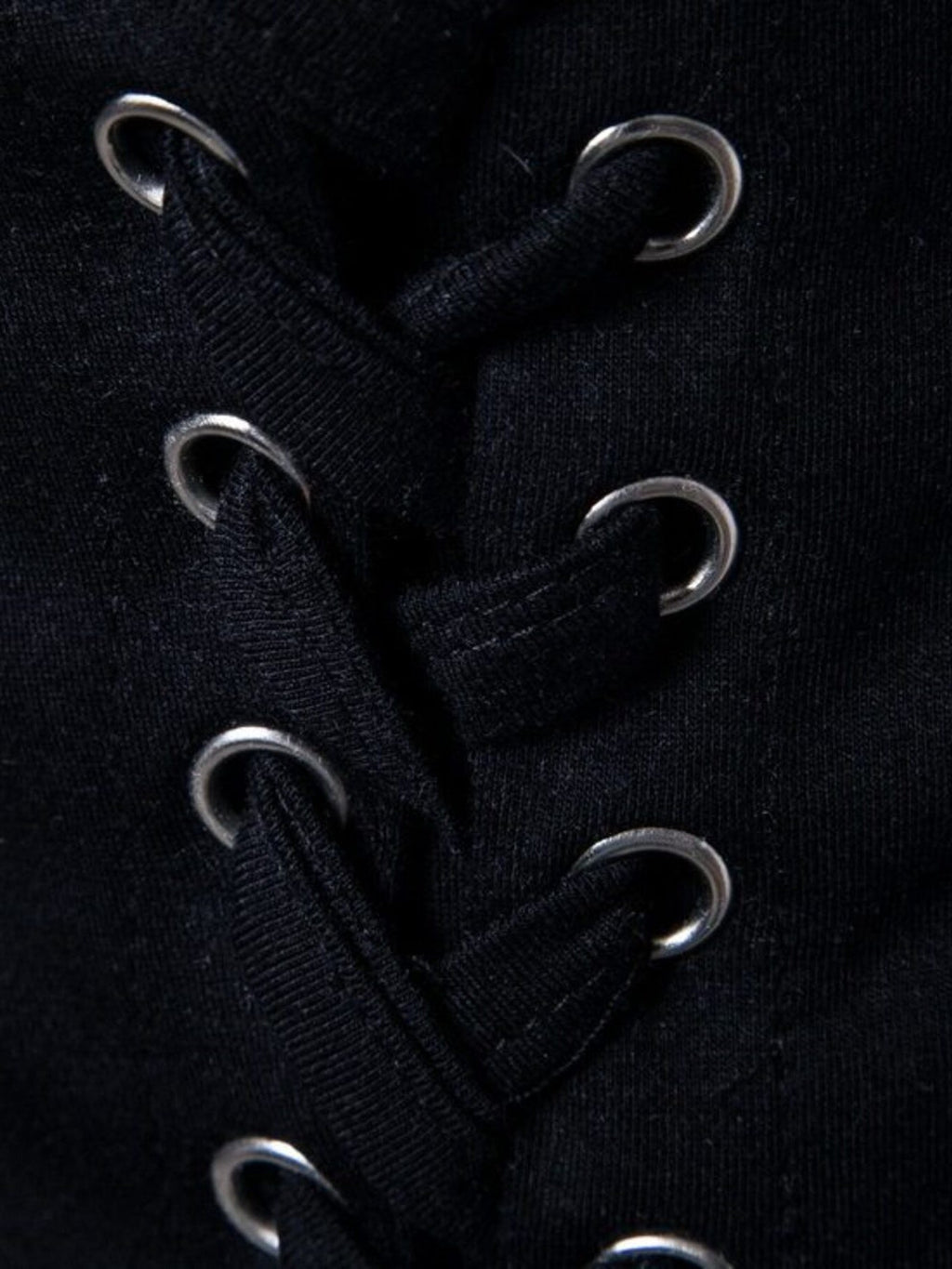 Men's Lace - Up Asymmetric Hem T-Shirt - Kenner House Emporium