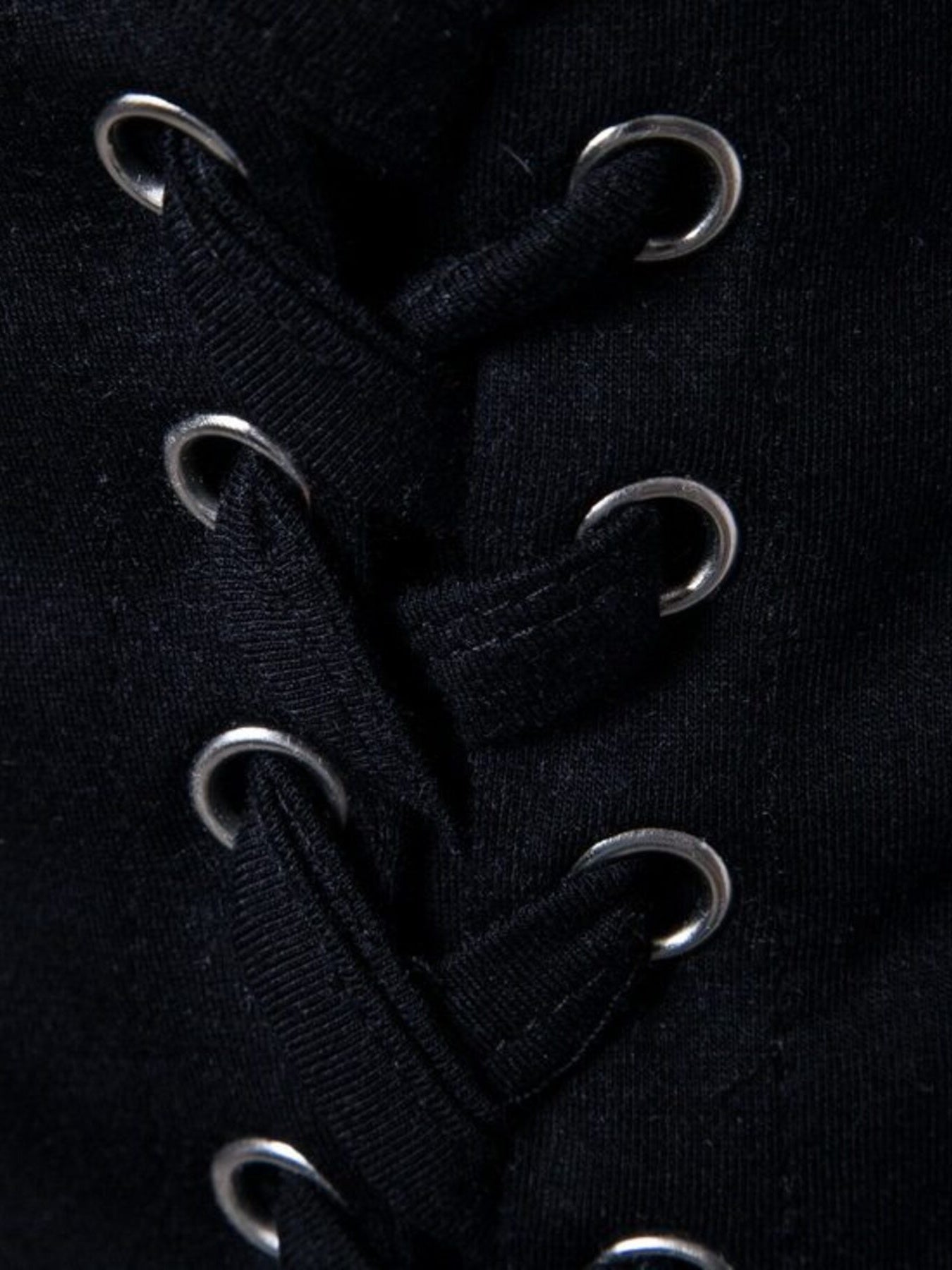 Men's Lace - Up Asymmetric Hem T-Shirt - Kenner House Emporium