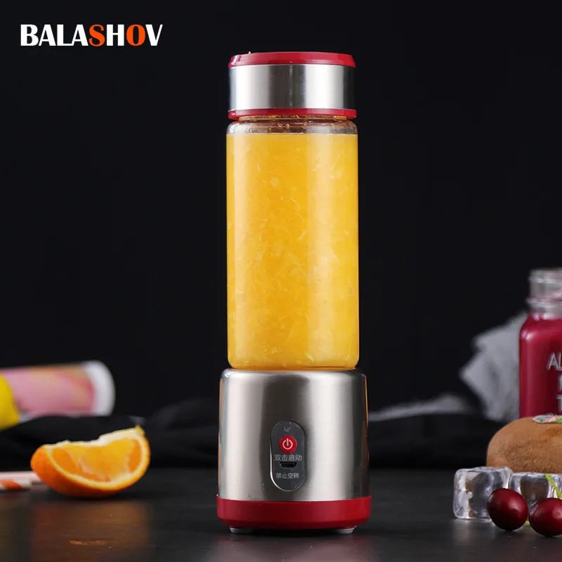 Multifunction Juicers Portable Electric Blender USB Rechargeable Electric Mixer Fruit Orange Milkshake Juice Maker Machine 450M - Kenner House Emporium