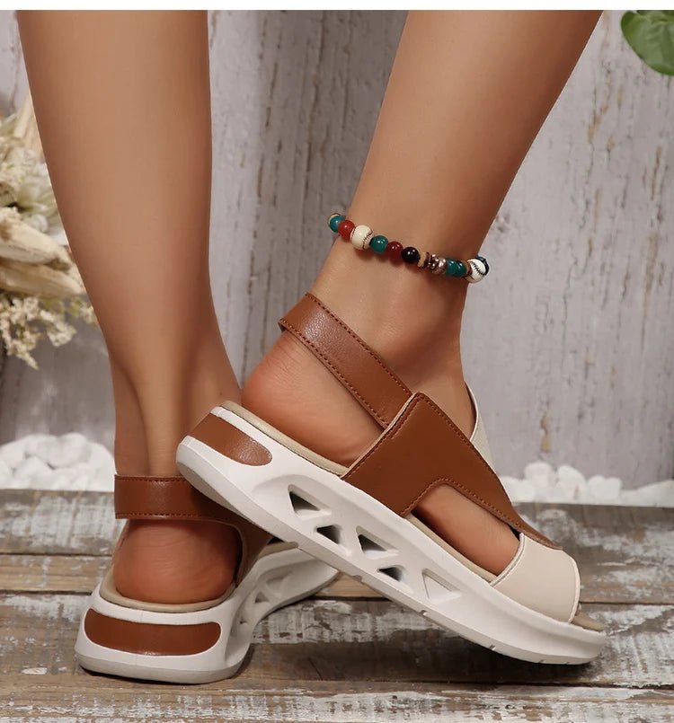 Women's Sandals Casual Summer Women Sandals Soft Heels Sandalias De Mujer 2025 New Summer Shoes Woman Mix Color Footwear Female - Kenner House Emporium