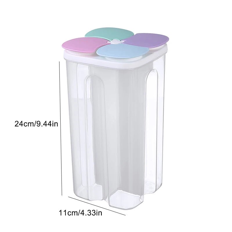 1.5L/2.3L Kitchen Storage Box Food Storage Containers Grain Sealed Moisture Proof Grain with Lid Kitchen Keep Fresh Supplies - Kenner House Emporium