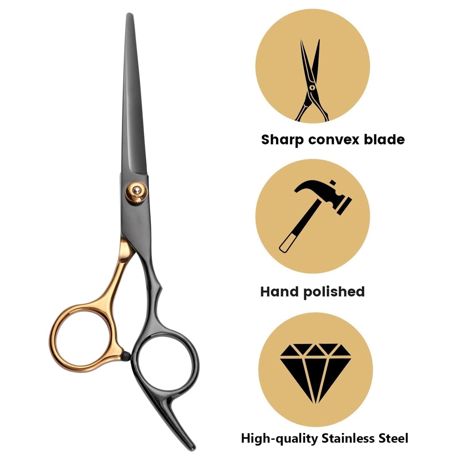 Hair Cutting Scissors, Professional Barber Shears Set with Hair Scissors Thinning Shears, for Men Women Pet - Kenner House Emporium
