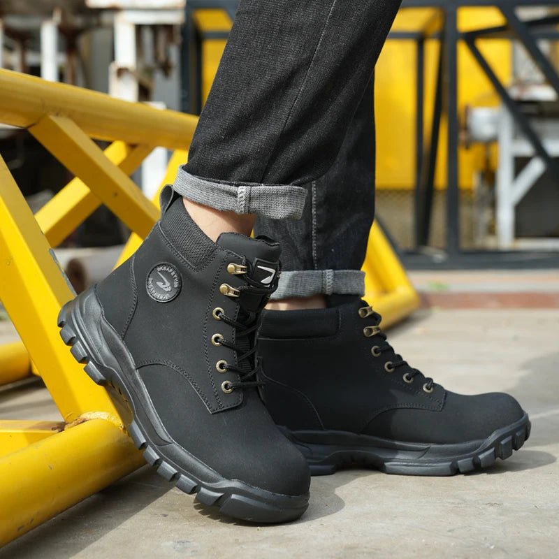 Steel Toe Shoes for Men Women Lightweight Anti - smash Steel Toe Sneakers Indestructible Work Boots Construction Safety Shoes - Kenner House Emporium