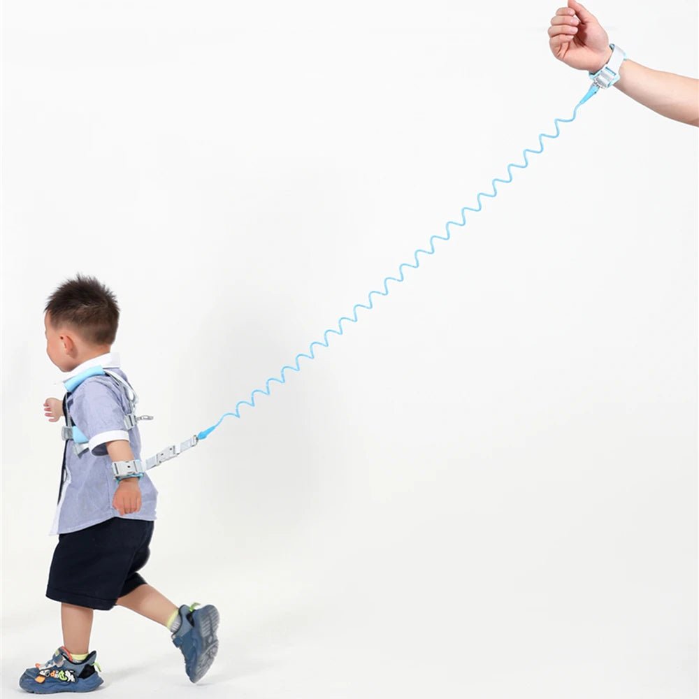 Infants and young children's loss prevention belt traction rope Baby loss prevention bracelet 2m spring rope Walking baby safety - Kenner House Emporium