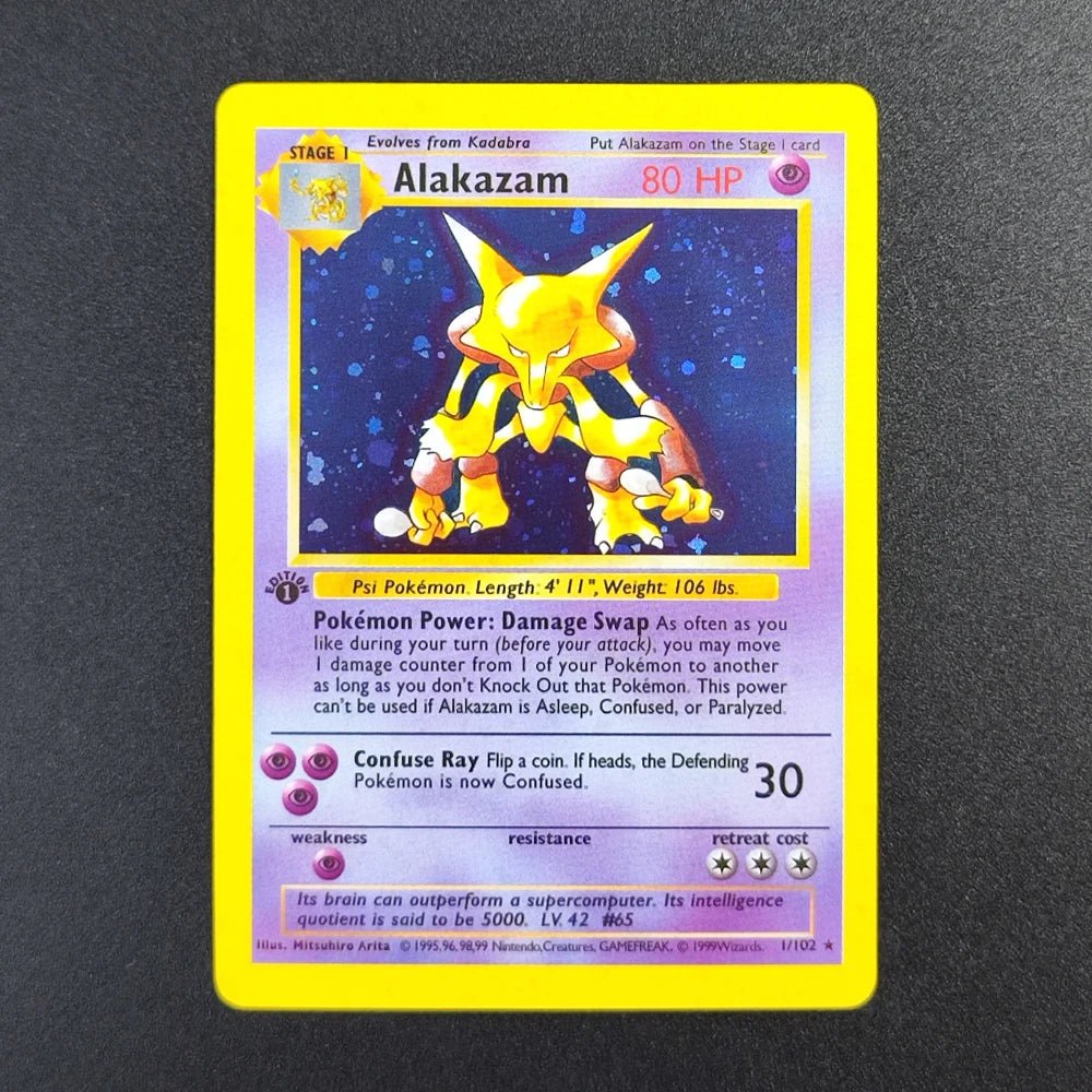 Proxy Pokemon Card EN Base Set 1st Edition - Charizard 4 - 102 Super Rare Collectibles Card Single Classic Game Anime Cards Toys - Kenner House Emporium
