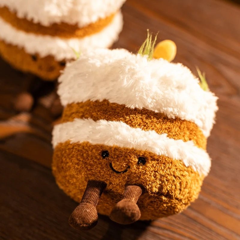 Kawaii Smile Cake Plush Toys Soft Stuffed Dessert Dolls with Candle Cherry Birthday Xmas Gift For Kids Cuddly Home Party Decor - Kenner House Emporium