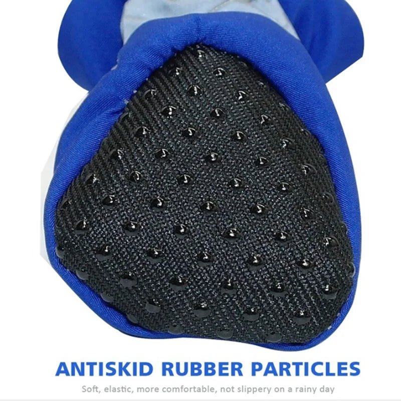 4pcs/set Waterproof Pet Dog Shoes Anti - slip Rain Boots Footwear for Small Cats Dogs Puppy Dog Pet Booties Pet Paw Accessories - Kenner House Emporium