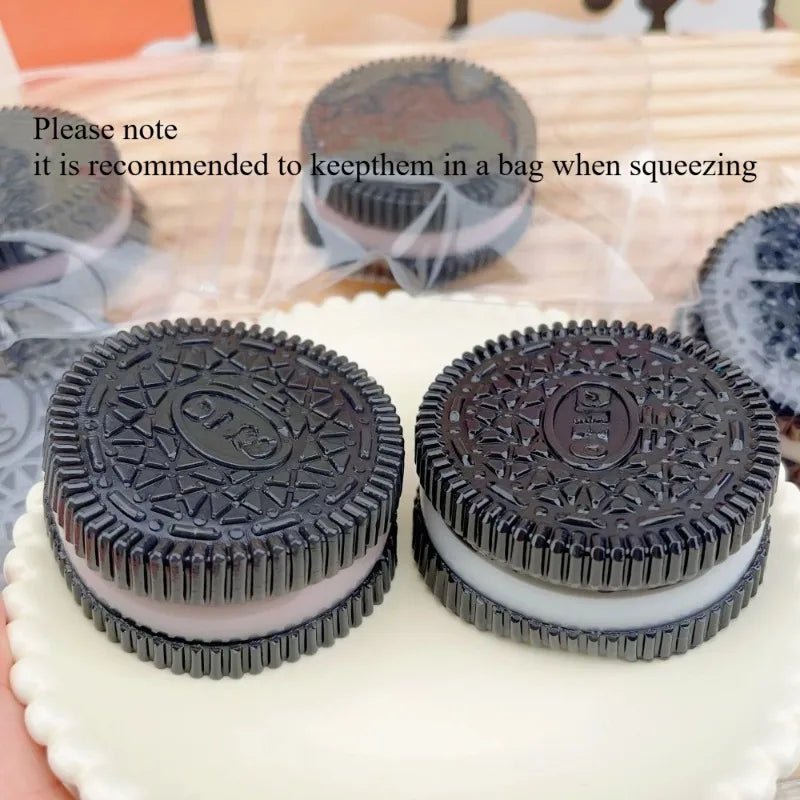 Squishy Handmade Silicone Cookies Fidget Toy Slow Rebound Stress Relief Pinch Decompression Squeeze Toy for Kids Holiday Gifts - Kenner House Emporium
