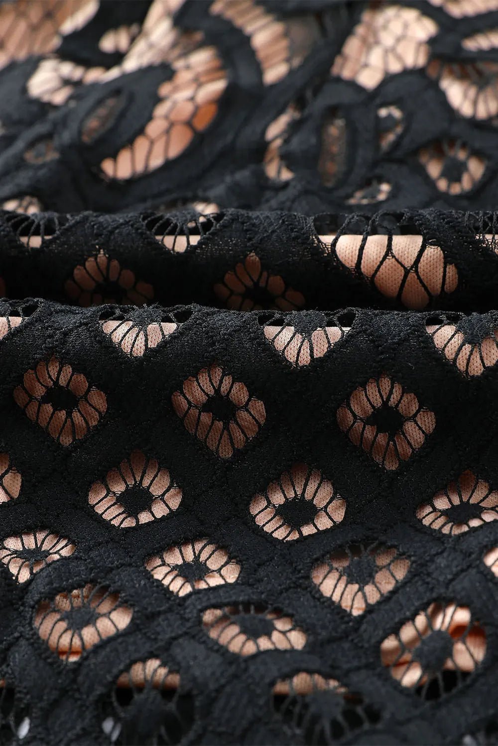 Off - Shoulder Long Sleeve Lace Dress - Kenner House Emporium
