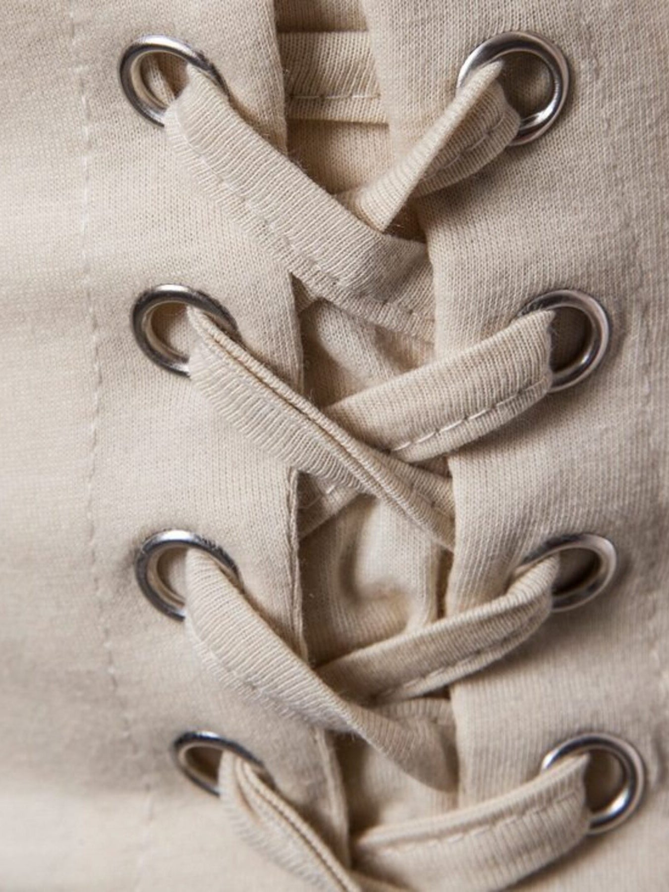Men's Lace - Up Asymmetric Hem T-Shirt - Kenner House Emporium