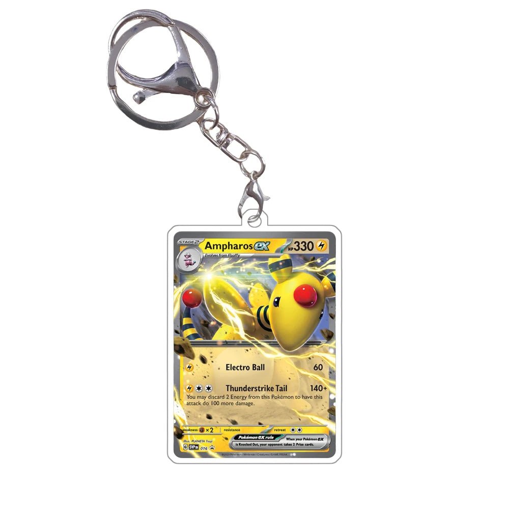 Pokemon Acrylic Small Cards Quaxly Fuecoco Sprigatito Double Sided Pendant Game Props Anime Characters Keychain Game Props Toys - Kenner House Emporium