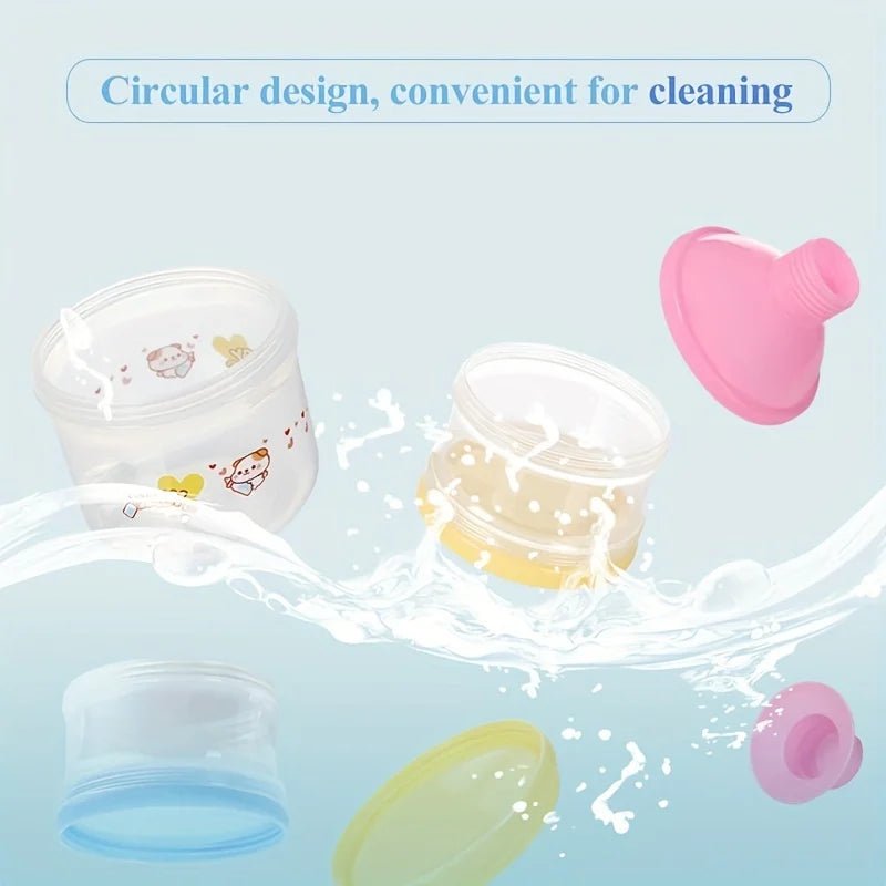 MAMIJOY Baby Milk Powder Box Large Capacity Multi Layer Food Supplement Box Independent 5Grid Layered Milk Powder Box NFH03 - Kenner House Emporium