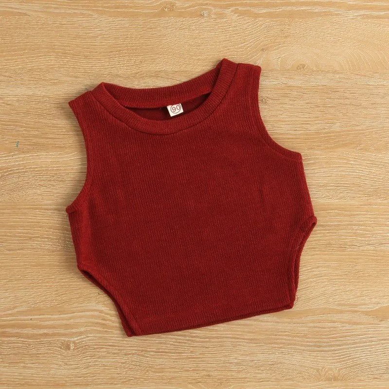 Children's Clothing sets 2 - 6 Years Long Sleeve Shirt Dress + Knitted Vest 2 Pcs Set European and American Fashion Kids Clothing - Kenner House Emporium