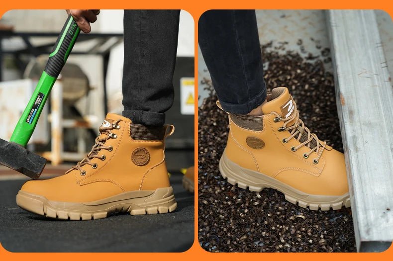 Steel Toe Shoes for Men Women Lightweight Anti - smash Steel Toe Sneakers Indestructible Work Boots Construction Safety Shoes - Kenner House Emporium