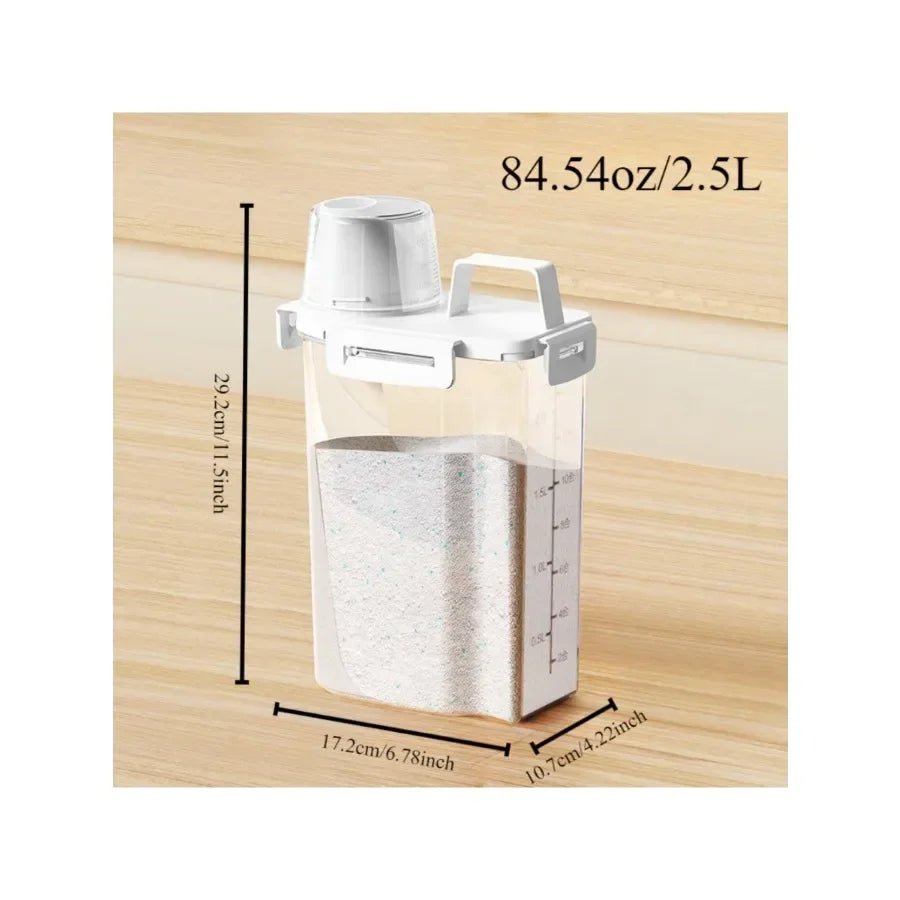 2.5L Covered Moisture - proof Sealed Storage Container - Used for Grain, Nut, Flour, Rice Food Storage Boxes - Kenner House Emporium