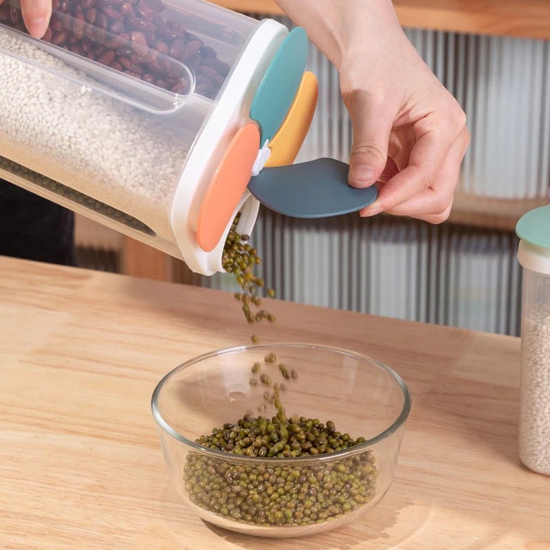 1.5L/2.3L Kitchen Storage Box Food Storage Containers Grain Sealed Moisture Proof Grain with Lid Kitchen Keep Fresh Supplies - Kenner House Emporium