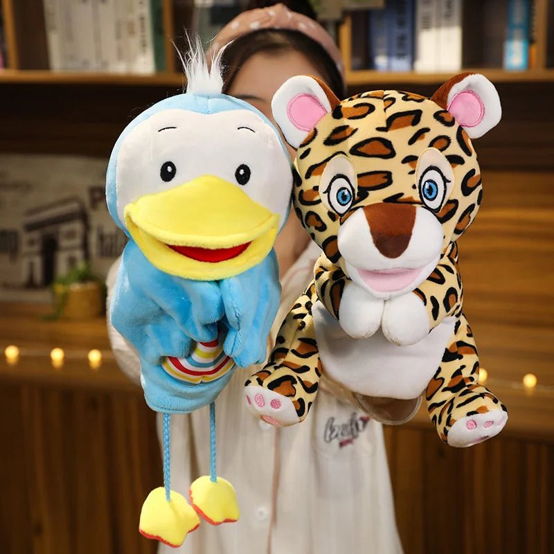 Stuffed Plush Animals Toys Hand Finger Puppet Kawaii Dolls Educational Baby Toys Learning & Education Monkey Tiger Children Gift - Kenner House Emporium