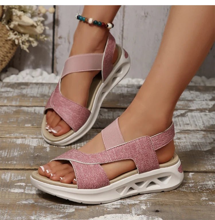 Women's Sandals Casual Summer Women Sandals Soft Heels Sandalias De Mujer 2025 New Summer Shoes Woman Mix Color Footwear Female - Kenner House Emporium