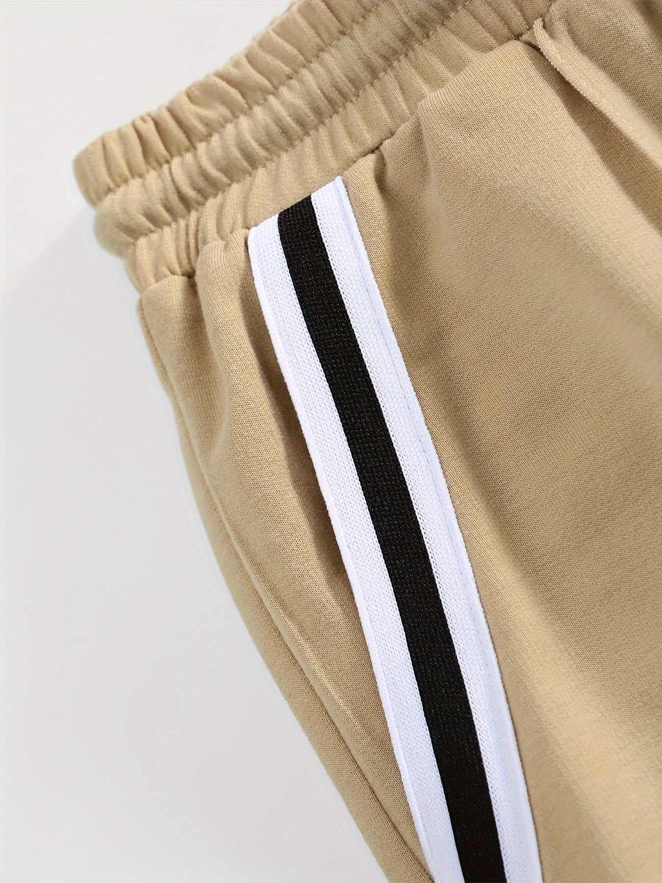 Men's Short Sleeve T-shirt & Drawstring Shorts 2pcs Casual Sports Regular Tee Top Pants Suit Outfits For Spring Summer, As Gifts - Kenner House Emporium