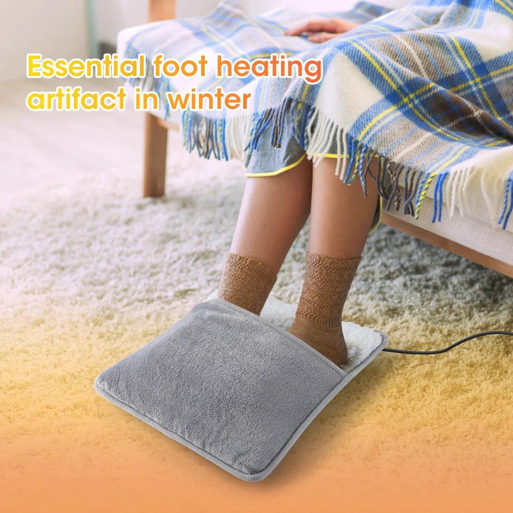 Foot Warmer Winter Electric Foot Heating Pad Soft Flannel Washable Foot Warmer Constant Temperature Heating Foot Warming Mat - Kenner House Emporium
