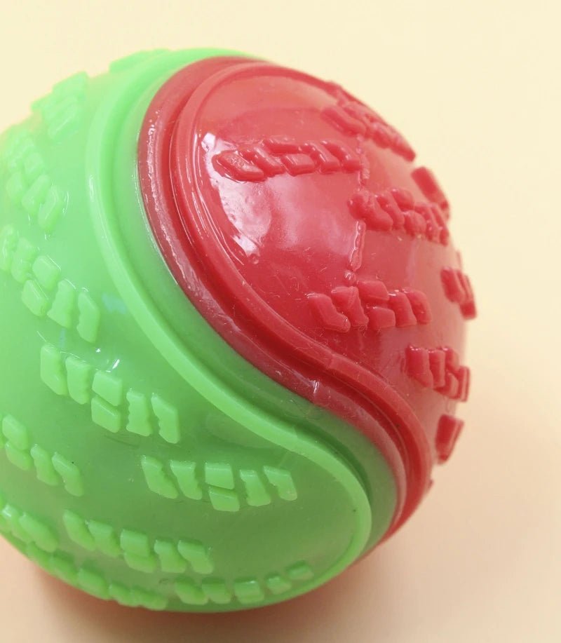 Dogs Interactive Toys Soft TPR Toys for Dog Pet Teeth Cleaning Bite Resistance Squeaky Dog Ball Toy - Kenner House Emporium