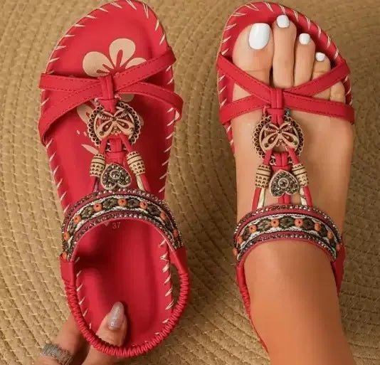 Women's Sandals Bohemian Sandals Outdoor Soft Sole Beach Sandals Platform Lightweight Women Casual Shoes Flat Plus Size Sandal - Kenner House Emporium