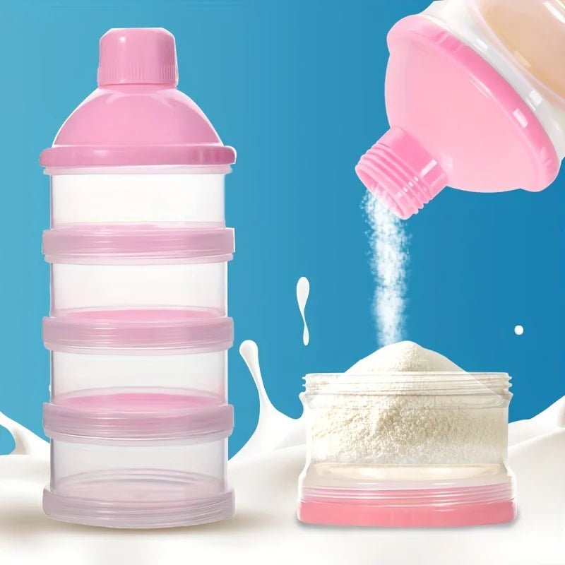 MAMIJOY Baby Milk Powder Box Large Capacity Multi Layer Food Supplement Box Independent 5Grid Layered Milk Powder Box NFH03 - Kenner House Emporium