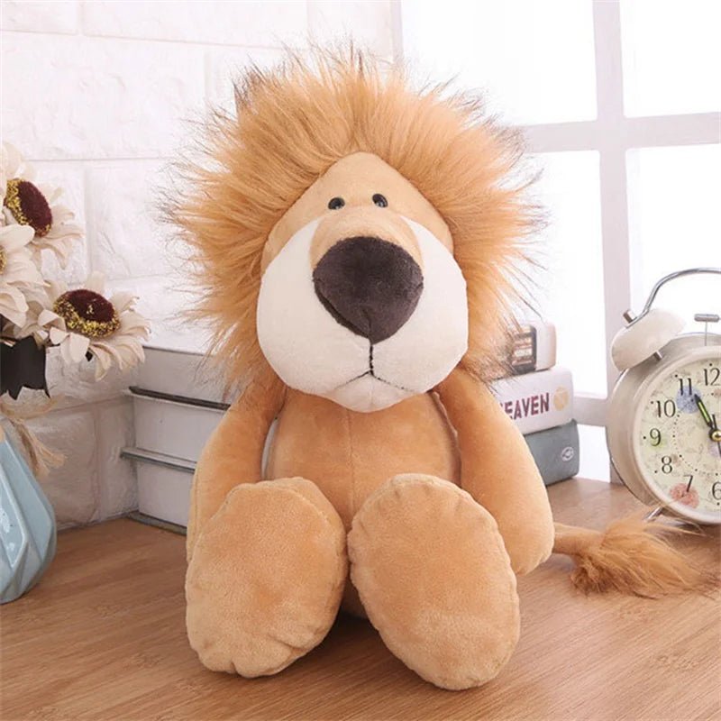Stuffed Plush Animals Toys Soft Dolls Jungle Lion Elephant Tiger Dog Fox Monkey Deer Children Gift Kawaii Baby Kids Hobbie Toys - Kenner House Emporium