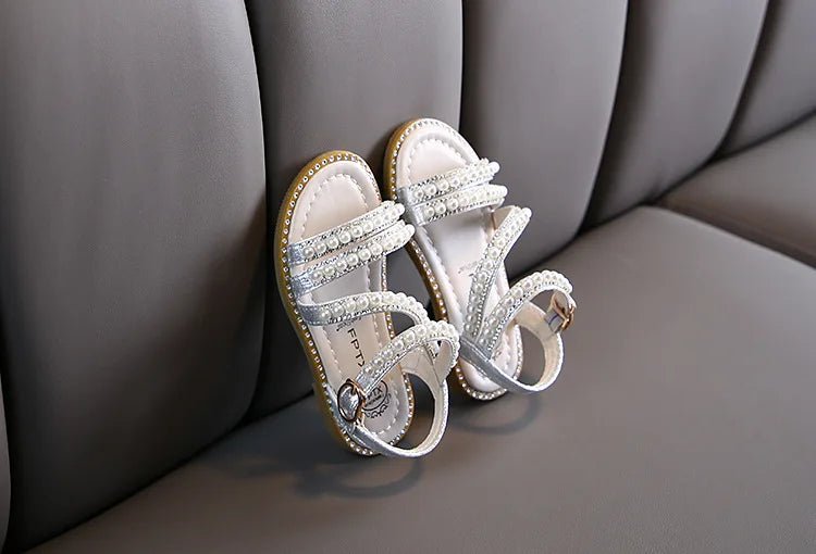 Girl Sandals Summer Fashion Kids Baby Girls Bling Rhinestone Princess Single Sandals For Little Big Girl's Shoes - Kenner House Emporium