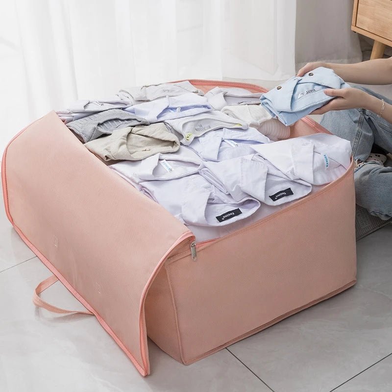 Large Capacity Clothes Storage Bag Waterproof Cabinet Wardrobe Organizer Quilt Pillow Blanket Organizer Dustproof Bedding Storag - Kenner House Emporium
