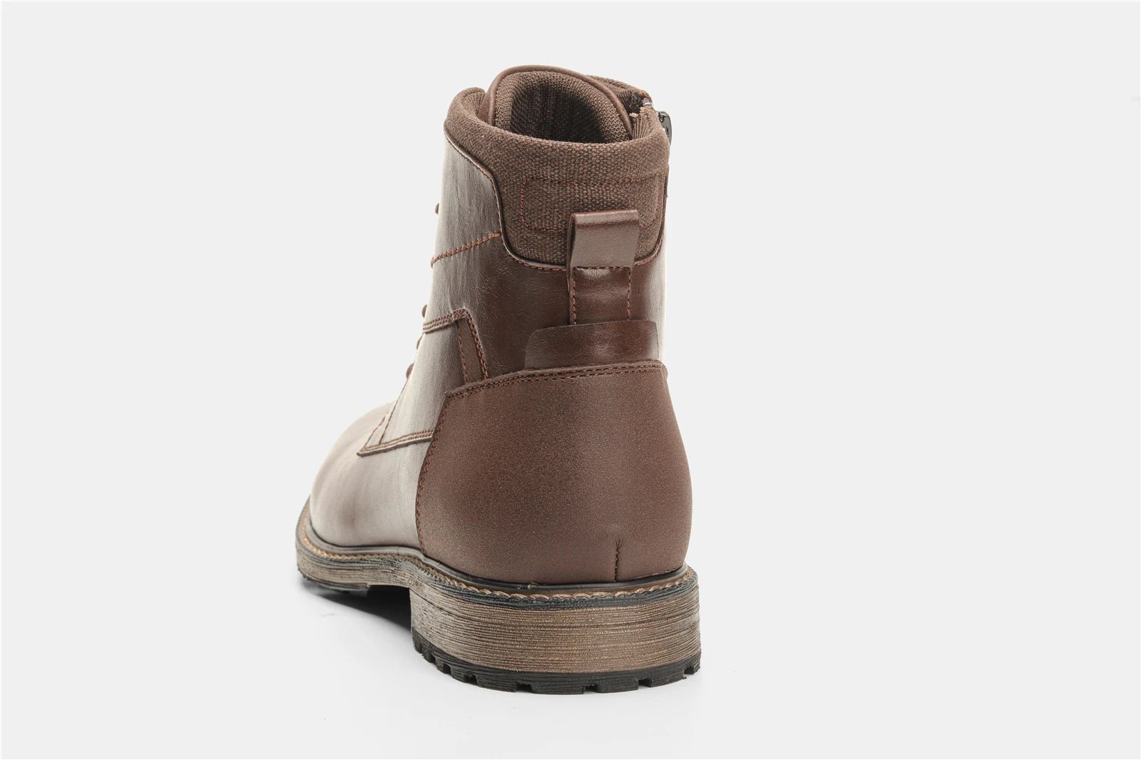 Dark Brown Men boots Spring British Style Leather Boots Retro Men Ankle Boots - Kenner House Emporium