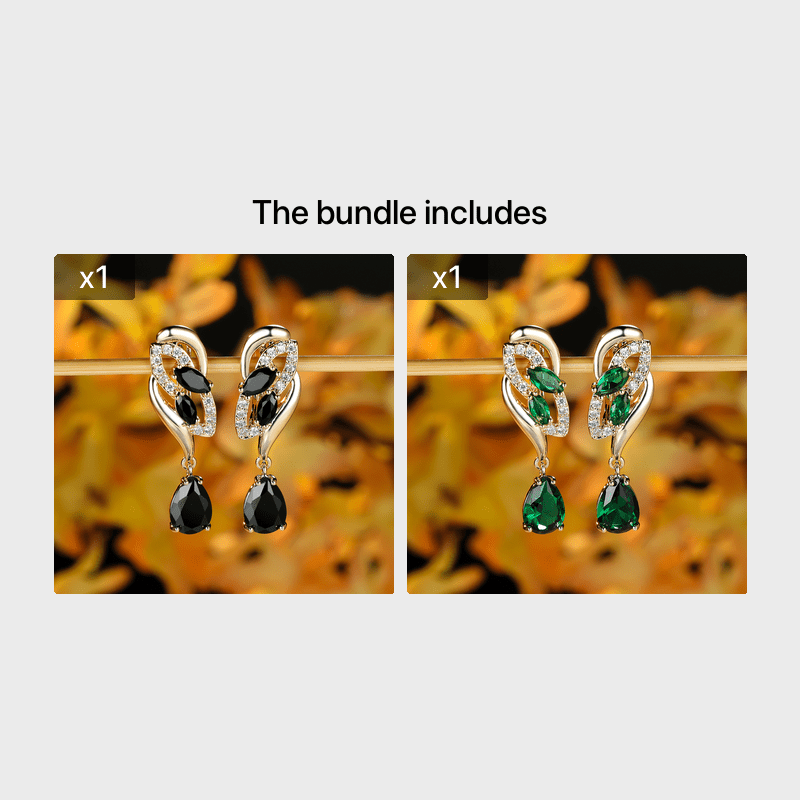Romantic Flower Dangle Earrings Women Birthstone Party Earrings Jewelry Gifts - Kenner House Emporium