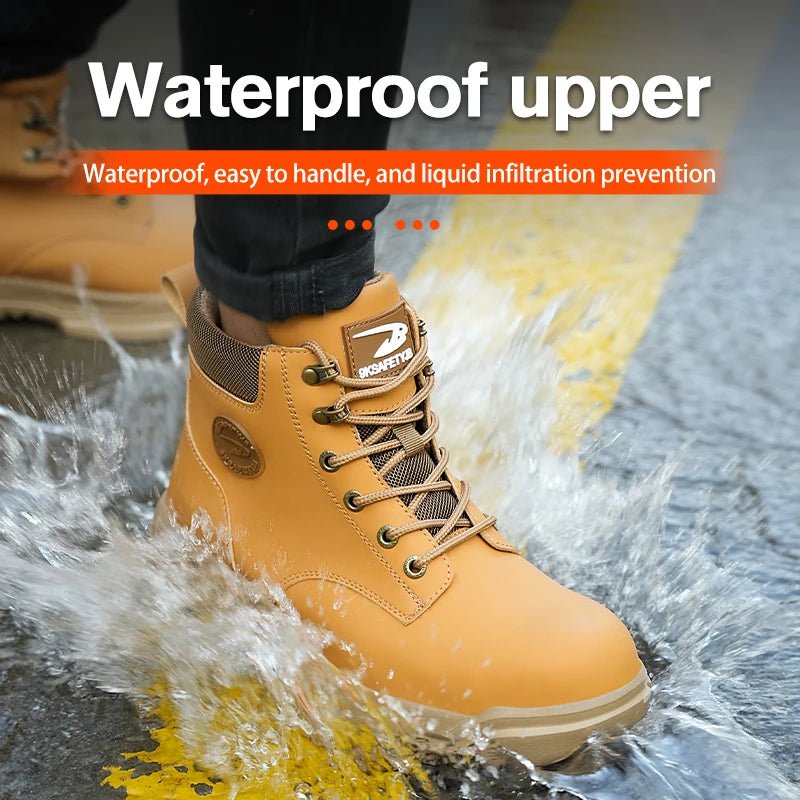Steel Toe Shoes for Men Women Lightweight Anti - smash Steel Toe Sneakers Indestructible Work Boots Construction Safety Shoes - Kenner House Emporium