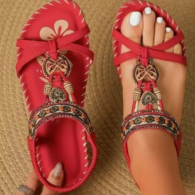 Women's Sandals Bohemian Sandals Outdoor Soft Sole Beach Sandals Platform Lightweight Women Casual Shoes Flat Plus Size Sandal - Kenner House Emporium