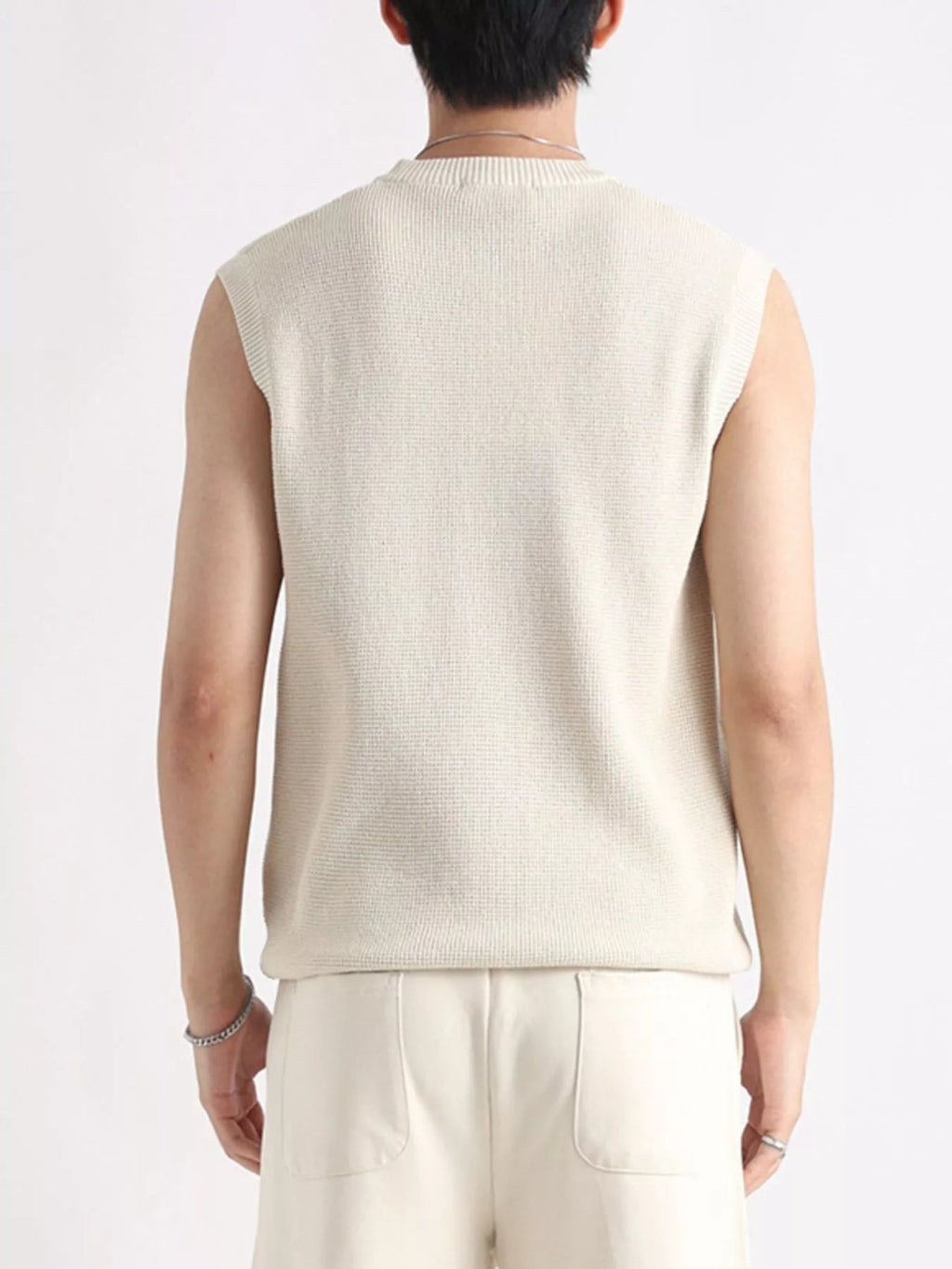 Men's Plus Size Knitted Zip - Up Tank - Kenner House Emporium