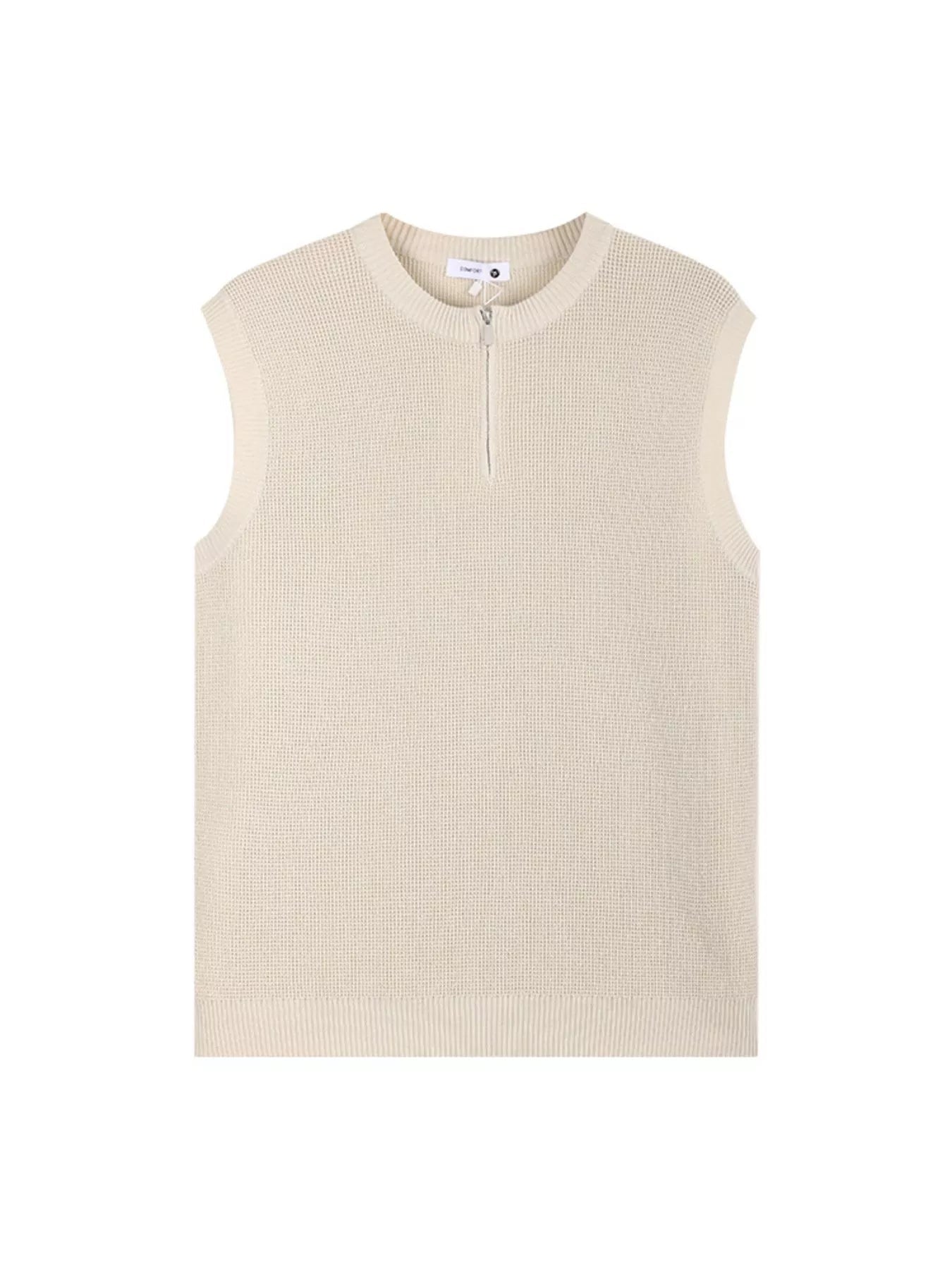 Men's Plus Size Knitted Zip - Up Tank - Kenner House Emporium
