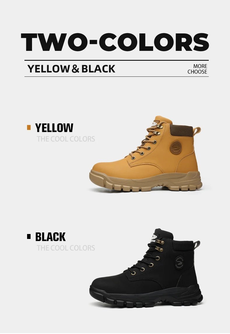 Steel Toe Shoes for Men Women Lightweight Anti - smash Steel Toe Sneakers Indestructible Work Boots Construction Safety Shoes - Kenner House Emporium