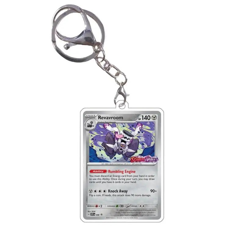 Pokemon Acrylic Small Cards Quaxly Fuecoco Sprigatito Double Sided Pendant Game Props Anime Characters Keychain Game Props Toys - Kenner House Emporium