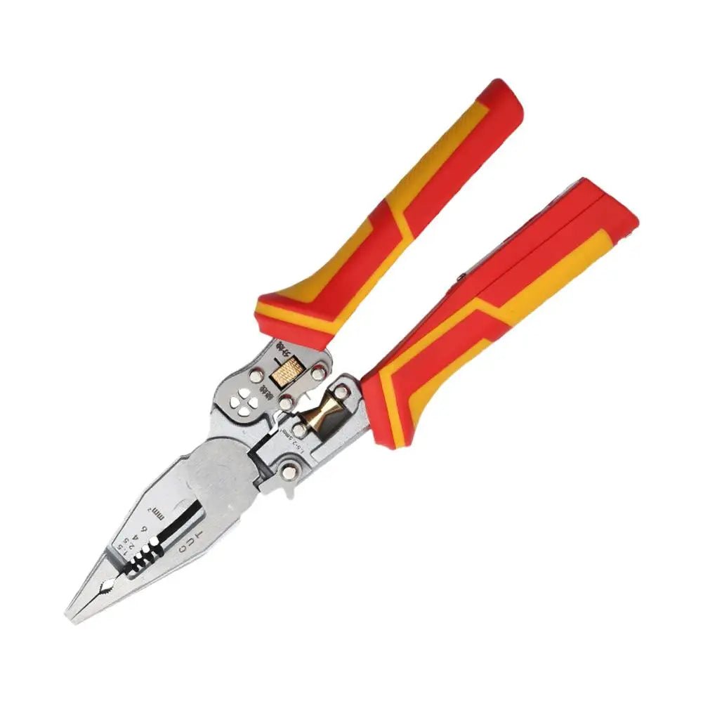 Electrician Plier 9 - in - 1 Multifunctional Versatile Wire Stripping Pliers Electricity Measurement Non - slip Wire Stripping Plier - Kenner House Emporium