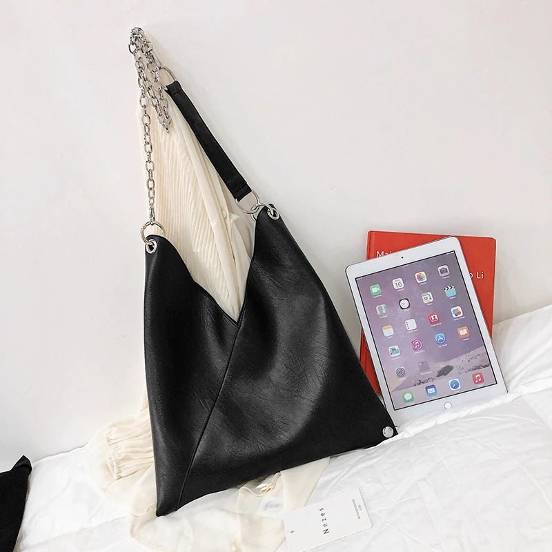 Fashion Leather Handbags for Ladies Luxury Handbags Women Bags Designer Large Capacity Tote Simple Chain Shoulder Bag Female - Kenner House Emporium
