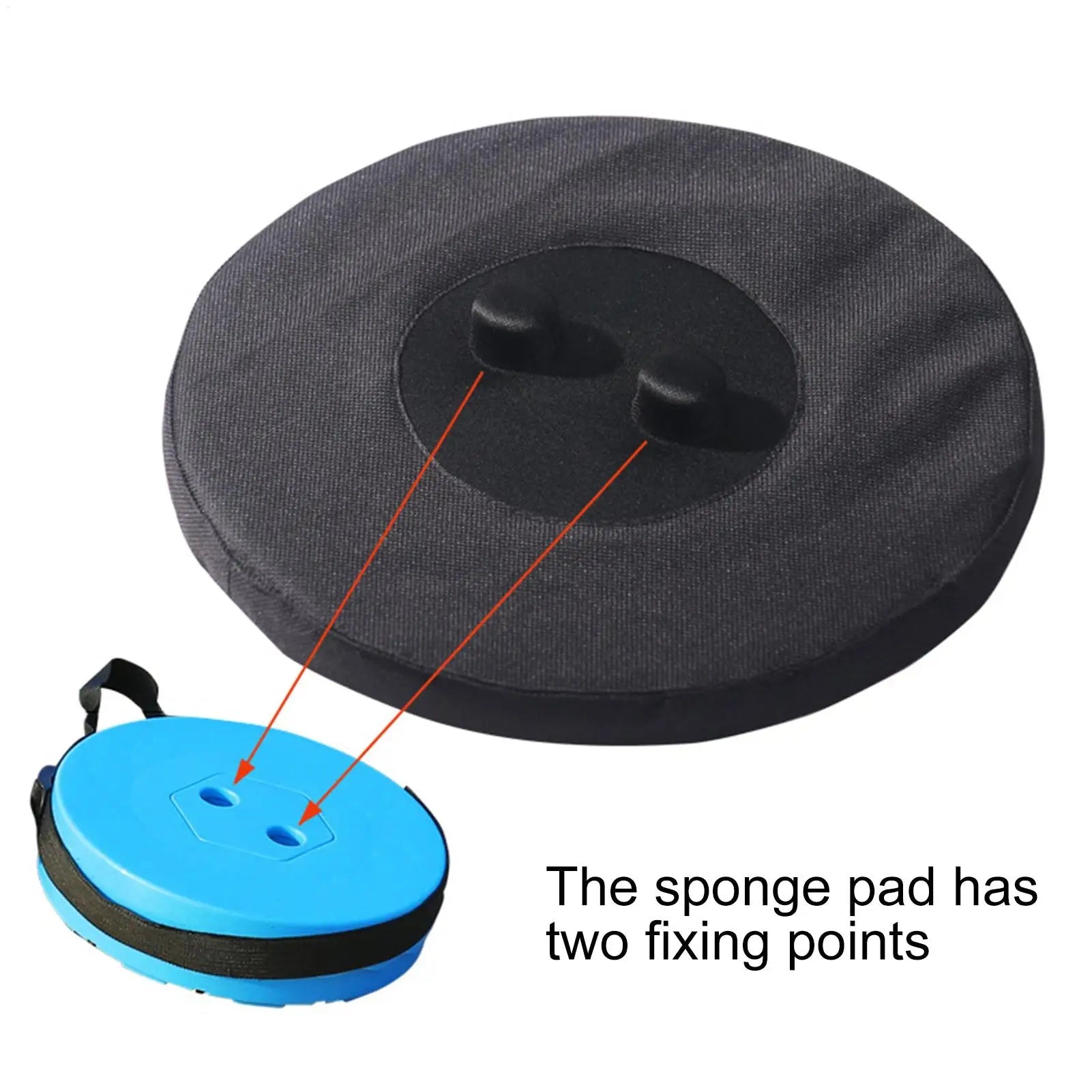 Telescopic Stool Cushion, Round Thickened Folding Seat Cushion comfortable with Memory Foam Non - slip for Camping Stool 2 Pack - Kenner House Emporium