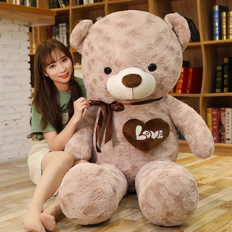 Nice New Hot High Quality 2 Colors Teddy Bear With Love Stuffed Animals Plush Toys Doll Pillow Kids Lovers Birthday Baby Gift - Kenner House Emporium