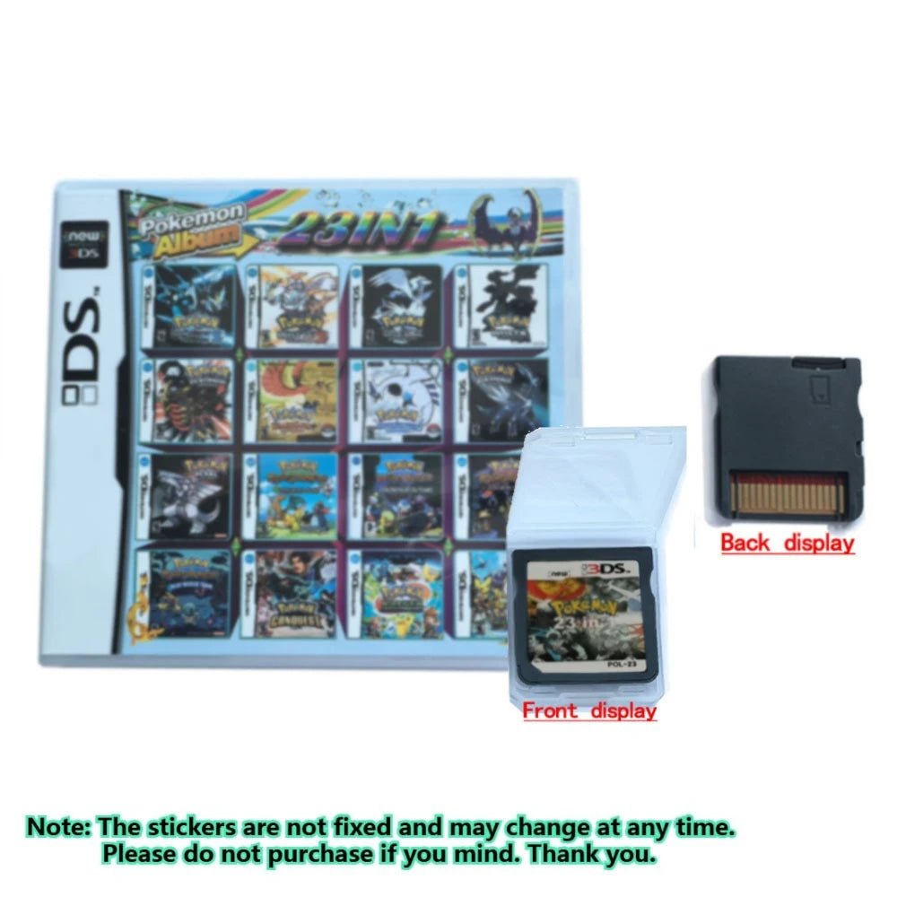 Pokemon Album 23 In 1 Video Game Cartridge Card for DS 3DS NDSI NDSLL NDSXL 3DS XL Video Game Console - Kenner House Emporium