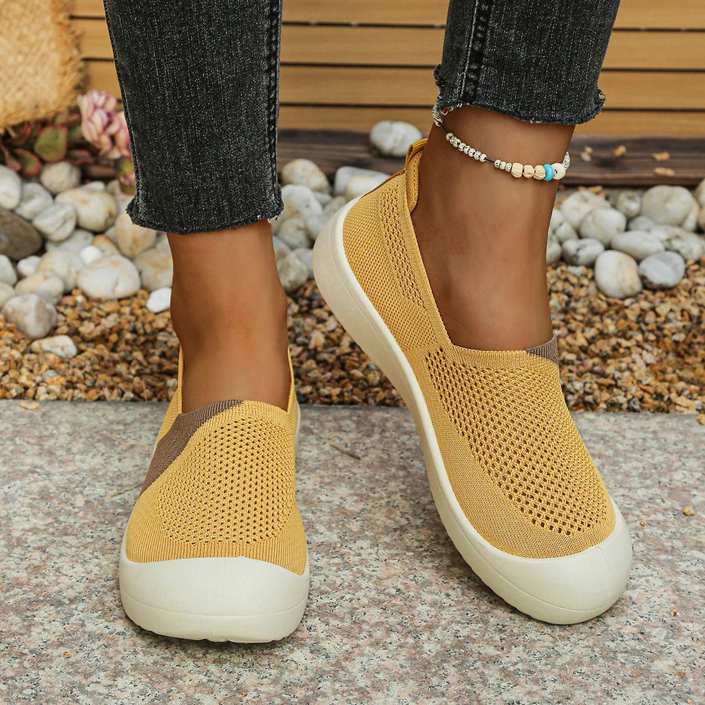 Women's shoes summer 2026 Single Shoes Dual - Tone Breathable Design Petite Fragrance Style Comfortable Footwear shoes woman - Kenner House Emporium