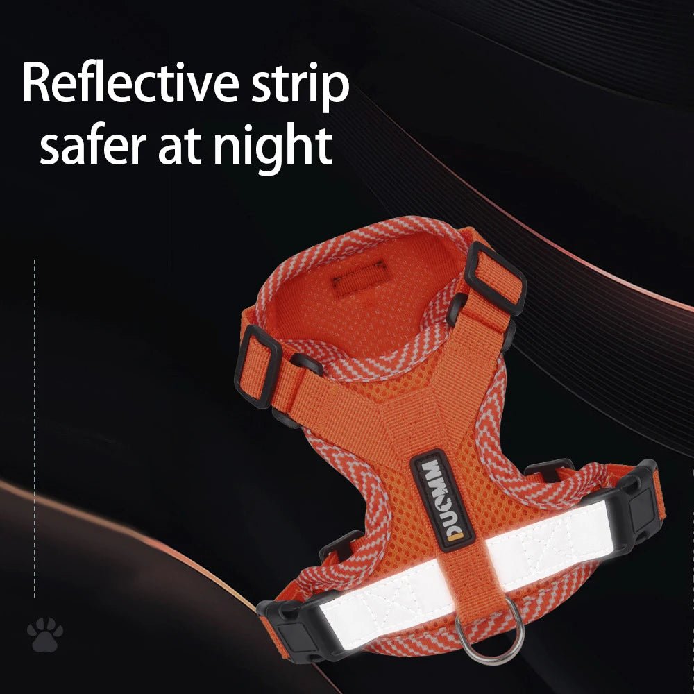 Cat Harness Dog Leash Breathable Mesh Spring Summer Pet Supplies Reflective Outdoor Walk Soft Cat Comfortable Puppy Harness - Kenner House Emporium